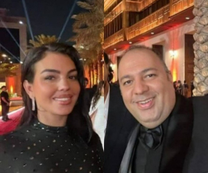 عکس جورجینا با بازیگران ایرانی