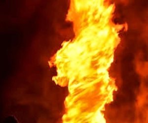 آتش زدن مامور پلیس راه مشهد