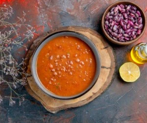 خوشمزه شدن خوراک لوبیا