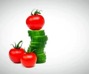 خیار و گوجه