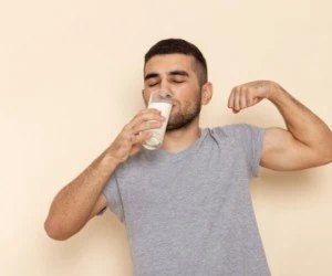 لاغری با شیر
