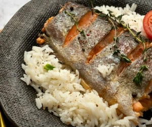 سبزی پلو با ماهی