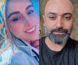 مهدی کوشکی و همسرش