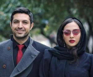 اشکان خطیبی و همسرش