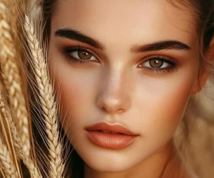 آرایش پوست گندمی