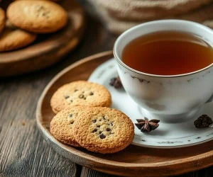 چای و بیسکویت