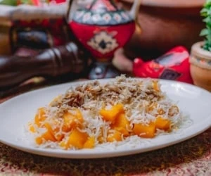 پلو کدو حلوایی