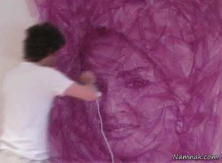 عجیب ترین نقاشی سه بعدی با اتو   عکس!