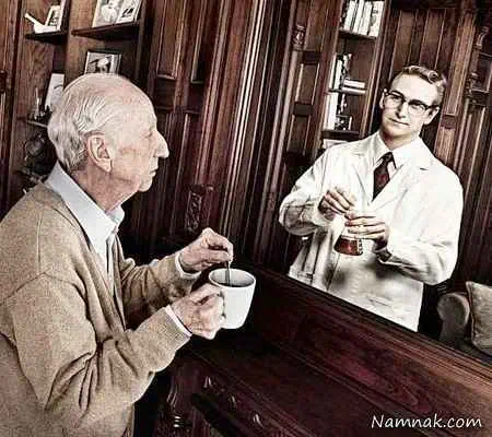 شگفت انگیزترین آینه برای جوان شدن   عکس