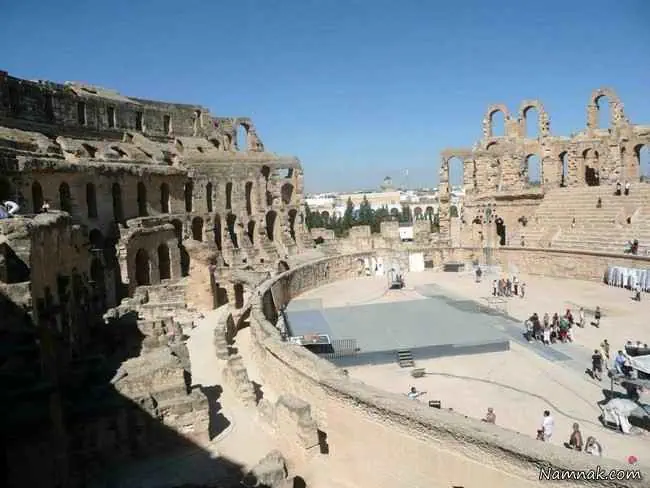 قدیمی ترین سالن آمفی تئاتر ال جم در تونس   عکس