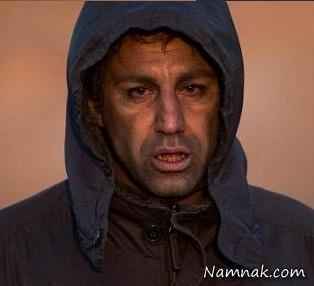محسن تنابنده با گریم معتاد در فیلم سینمایی لامپ صد
