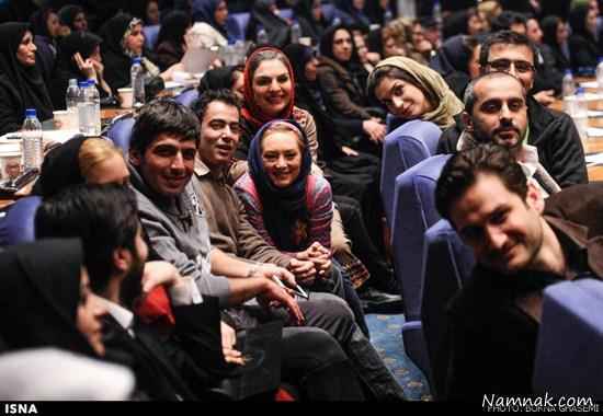 حمید گودرزی، امین زندگانی، نیما فلاحی و همسرانشان در جشنواره جام جم