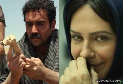 پوریا پورسرخ و لعیا زنگنه در فیلم عاشق ها ایستاده می میرند