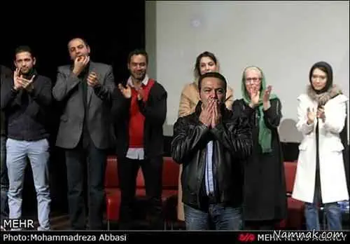 محسن افشانی و آرش مجیدی در مراسم بزرگداشت فریبرز عرب نیا