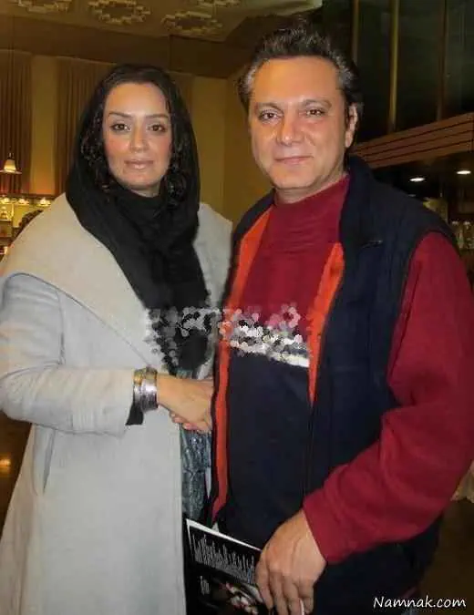 الهام چرخنده در کنار همسرش