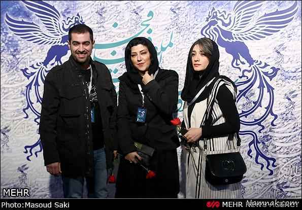 شهاب حسینی و همسرش در جشنواره فیلم فجر