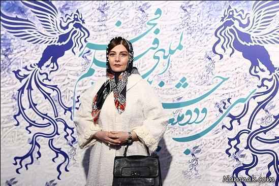 پوشش هنگامه قاضیانی در جشنواره فیلم فجر