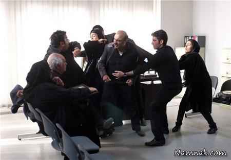 درگیری رضا عطاران در فیلم طبقه حساس
