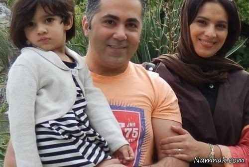 روشنک عجمیان کنار همسر و دخترش   عکس