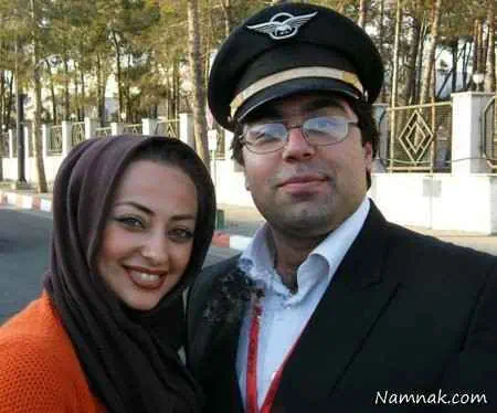 نفیسه روشن در کنار همسرش