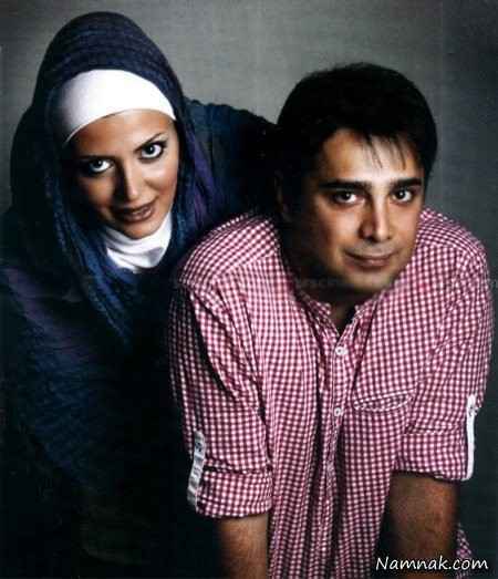 عکس سپند امیرسلیمانی در کنار همسرش