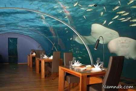 زیباترین رستوران دنیا در زیر دریا + عکس