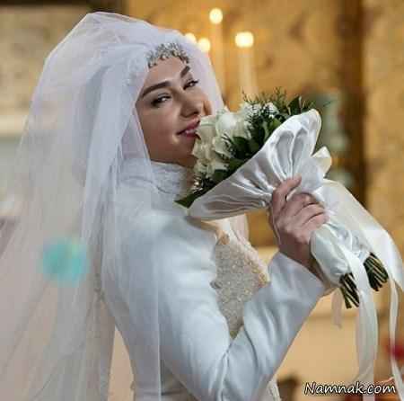 هانیه توسلی با لباس عروس