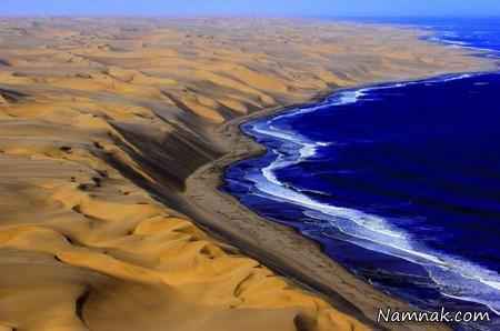 صحرای نامیب و اقیانوس اطلس