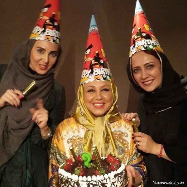 شیرین بینا و لیلا بلوکات در جشن تولد بهنوش بختیاری