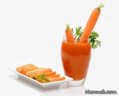آب هویج برای لاغری
