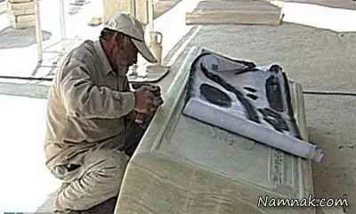 ساخت سنگ قبر آیت الله بهجت