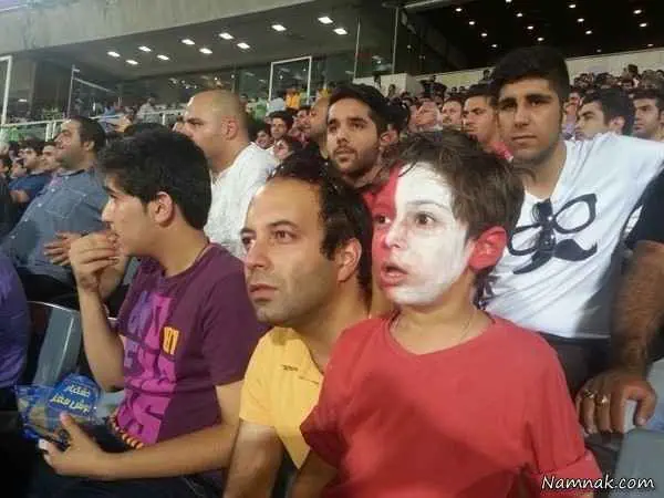 کامران نجف زاده در استادیوم آزادی