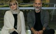 حمیدرضا آذرنگ و همسرش