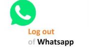 آموزش نحوه خروج از واتساپ