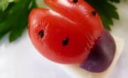 تزیین گوجه به شکل کفشدوزک