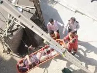 سقوط کارگر از ساختمان