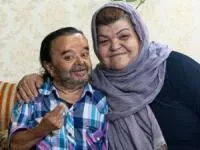 اسدالله یکتا و همسرش