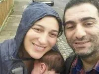 فلامک جنیدی و همسرش