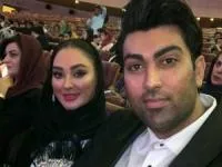 الهام حمیدی و همسرش