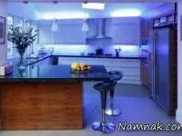 کابینت آشپزخانه آبی