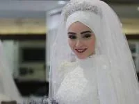 تاج عروس محجبه