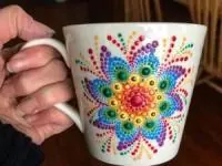 نقاشی روی لیوان