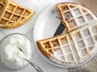 وافل چیز کیک