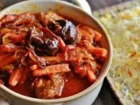 خورشت آلو و هویج