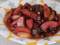 خورش سیب وآلبالو