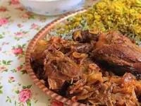 باقالی پلو با گردن