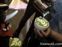 نقاشی روی قهوه