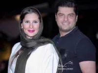 سام درخشانی و همسرش 