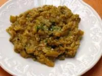 پوره بادمجان با ماست