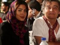 رضا رویگری در کنار همسرش